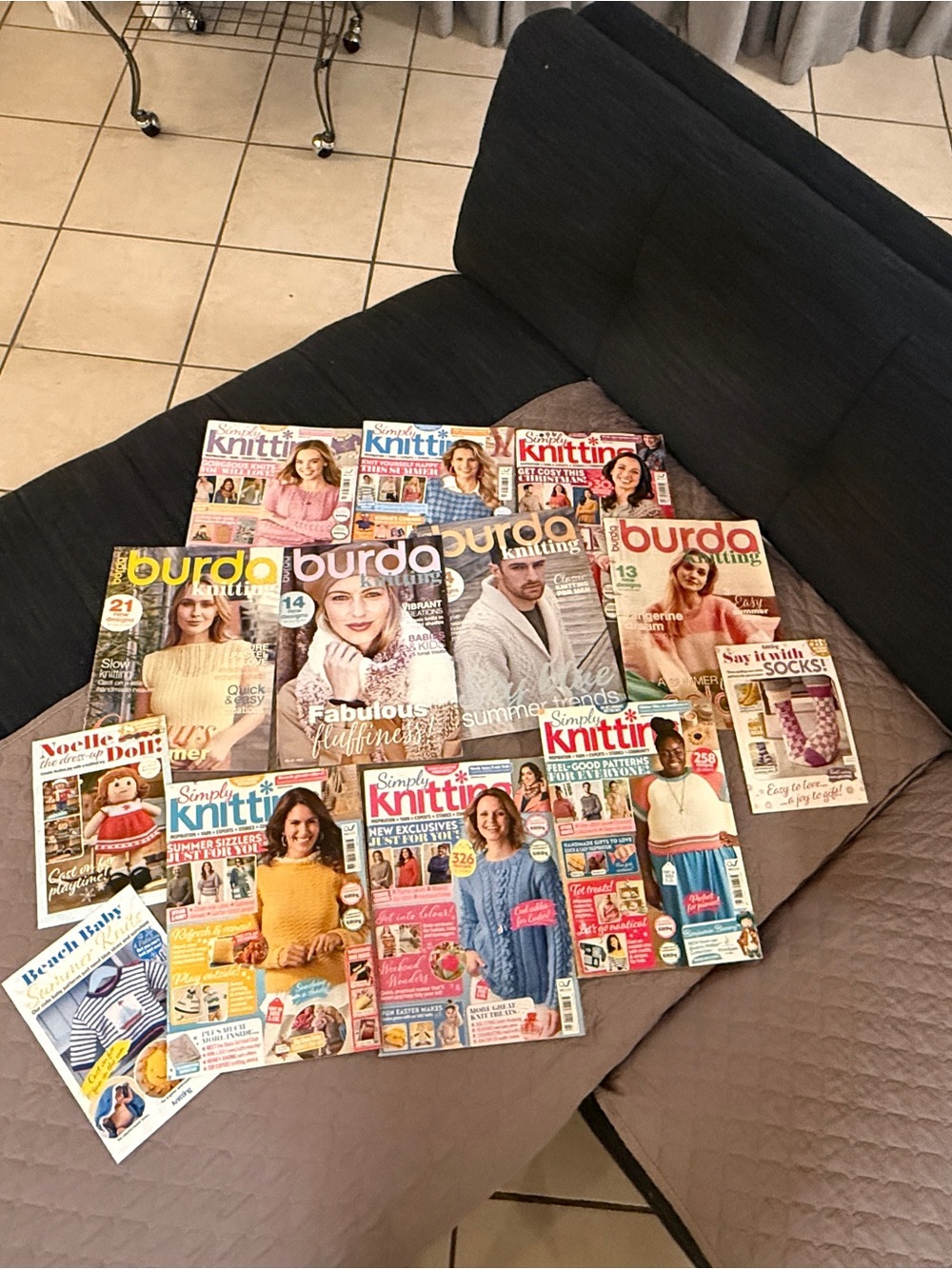 Assorted Knitting & Burda Magazines Collection - Lot of 11